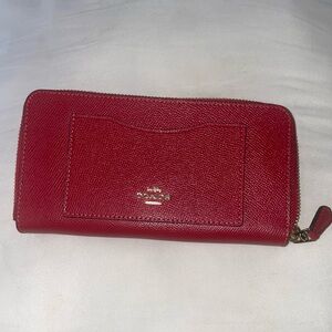 Coach Wallet Wristlet in Red